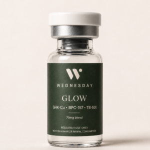 GLOW peptide blend research vial - Wednesday